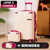 Kit de Viagem Valenna - Mala Premium de Policarbonato + Mini Mala de Brinde