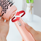 Cepillo Secador y Alisador BeautyHair 5 en 1 Bivolt Rose (¡Cabello liso y seco en menos de 10 minutos!) +REGALOS: Aceite Capilar y Sérum Anti Frizz