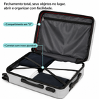Kit de Viagem Valenna - Mala Premium de Policarbonato + Mini Mala de Brinde