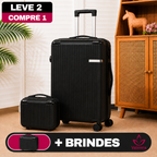 Kit de Viagem Valenna - Mala Premium de Policarbonato + Mini Mala de Brinde