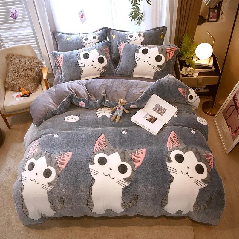 [Llevá 2 Pagá 1] Juego de Ropa de Cama en Algodón y Lana + REGALO: 2 Fundas para Almohada
