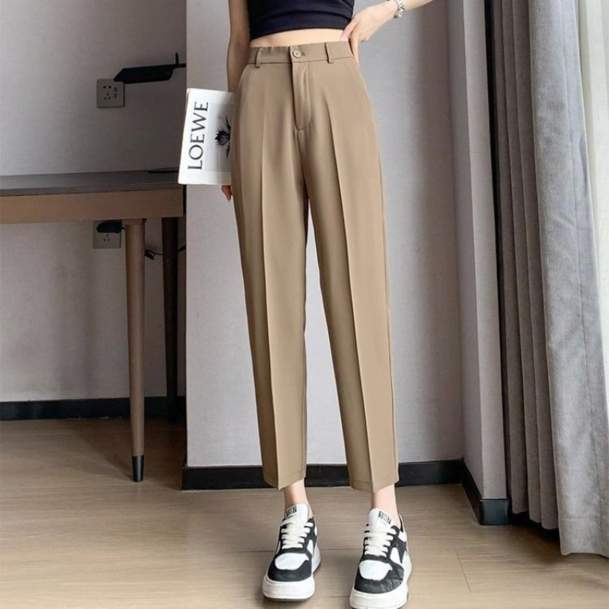 [Leve 3 e Pague 2] Calça de Alfaiataria Aurora Cintura Alta | Sofisticação e Conforto em Um Só Look