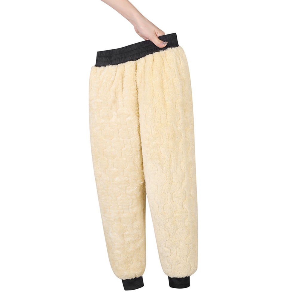 [Llevá 3 Pagá 2] Pantalón Lana en Tejido de Algodón y Poliéster con Interior de Peluche (Calentito, Elegante y Súper Cómodo!)