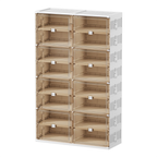 [Llevá 2 Pagá 1] Zapatera Smart con Puertas Retráctiles Desmontable con Rueditas (Organización Inteligente y Diseño Moderno!)