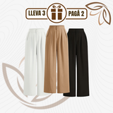 [Llevá 3 Pagá 2] Pantalón Femenino en Seda Hielo y Poliéster Selina Confort y Elasticidad Premium