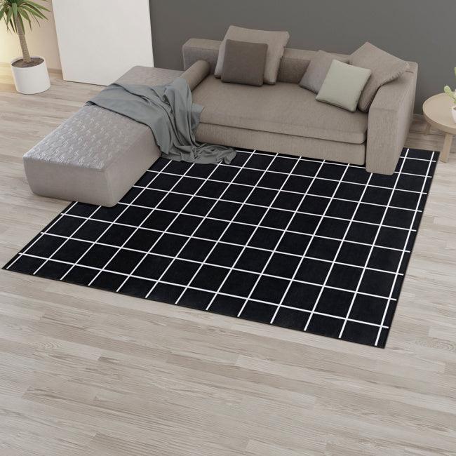 Tapete Belga Premium Antiderrapante Grid Preto